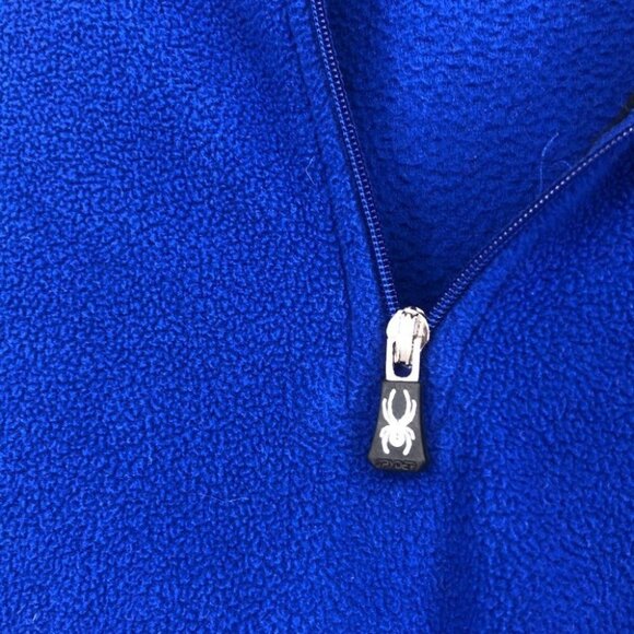 Spyder  half zip blue fleece pullover men’s small - Picture 11 of 13